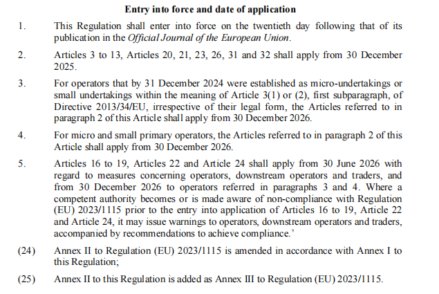 欧盟EUDR最新动态：小微型企业延期，企业应对策略需知(图1)